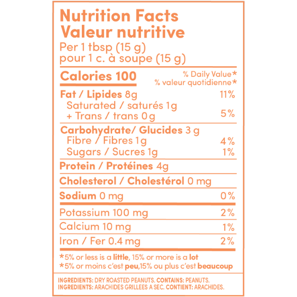 Natural Peanut Butter - Crunchy